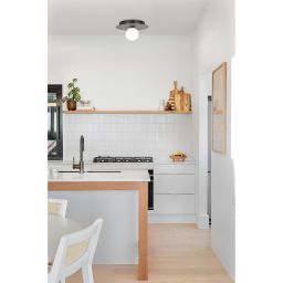 Kaja Robin lampa podsufitowa 1x10 W biała-czarna K-5438