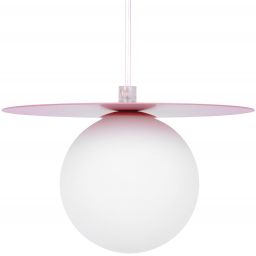 Kaja Robin lampa wisząca 1x10 W biała-różowa K-5440