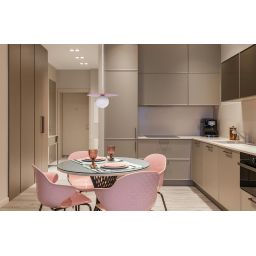 Kaja Robin lampa wisząca 1x10 W biała-różowa K-5441