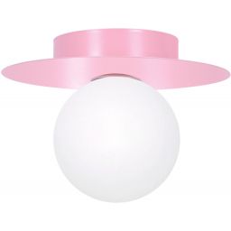 Kaja Robin lampa podsufitowa 1x10 W biała-różowa K-5442
