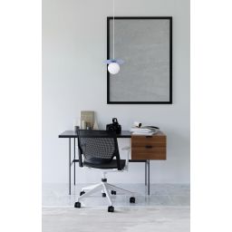 Kaja Robin lampa wisząca 1x10 W biała-niebieska K-5445