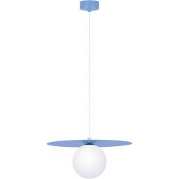Kaja Robin lampa wisząca 1x10 W biała-niebieska K-5446