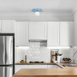 Kaja Robin lampa podsufitowa 1x10 W biała-niebieska K-5448