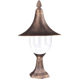 Kaja Boston lampa stojąca zewnętrzna 1x60W czarna/złota K-8128CZARNY/ZŁOTY