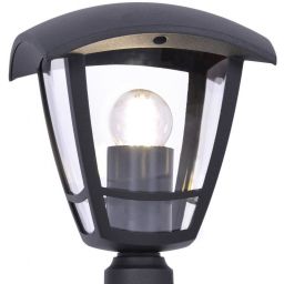Kaja Napoli lampa stojąca zewnętrzna 1x40 W czarna K-8202