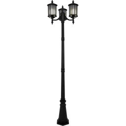 Kaja Detroit lampa stojąca zewnętrzna 3x60 W czarna K-8213