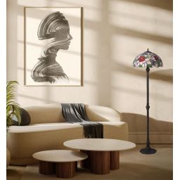 Kaja Butterfly lampa stojąca 2x20 W multikolor K-F161386