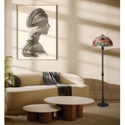 Kaja Sunflower lampa stojąca 2x20 W multikolor K-F16814