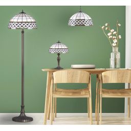 Kaja Tifany lampa wisząca 1x60W wielokolorowa K-P162208