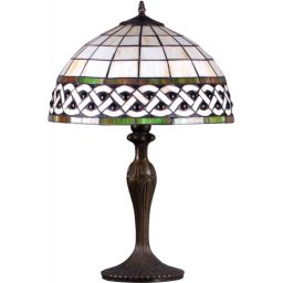 Kaja Tifany lampa stołowa 1x60W wielokolorowa K-G162208