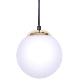 Kaja Isla lampa wisząca 1x40 W biała-czarna-patyna K-4910