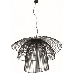 Kaja Plaza lampa wisząca 1x60W czarna KP-12