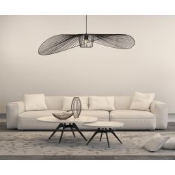 Kaja Kapelusz lampa wisząca 1x60W czarna KP-21CZARNY