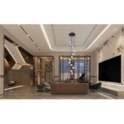 Kaja Aspen lampa wisząca 13x10 W biała-czarna KP-29