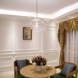 Moosee Capri lampa wisząca 2x7 W czarna-przezroczysta-złota MSE1501100545