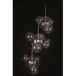 King Home Capri Disc 3 lampa wisząca 6x7W LED chrom/przezroczysta XCP9148-3A.CHROM