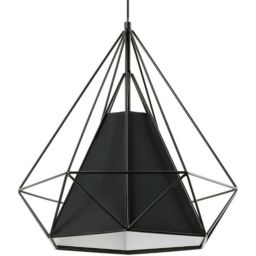 Lampex Alma B lampa wisząca 1x60W czarna 841/B