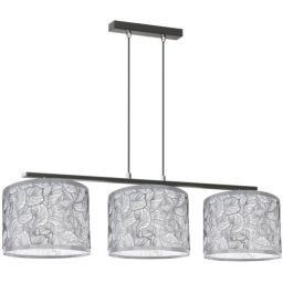 Lampex Piwonia 3 lampa wisząca 3x60W czarna LPX0087/3