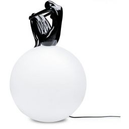 Moosee Uomo lampa stojąca 1x40 W biała-czarna MSE1501100432