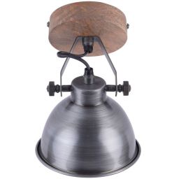 Just Light Samia kinkiet 1x40W żelazo/drewno 11981-77