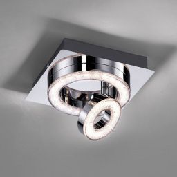 Just Light Tim lampa podsufitowa 1x2,8W+1x3,1W chrom 14520-17