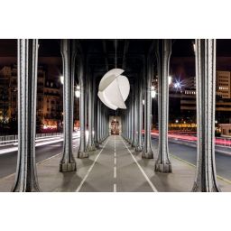 Leds C4 Voiles lampa wisząca 1x32,5W chrom/biały 00-6306-21-14