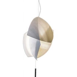 Leds C4 Voiles lampa wisząca 1x32,5W chrom/biały 00-6306-21-14