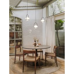 Leds C4 Coco lampa wisząca 1x9W LED czarna/biała 00-7984-05-M1