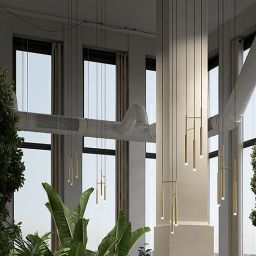 Leds C4 Candle lampa wisząca 9.4W LED mosiądz 00-6021-27-27