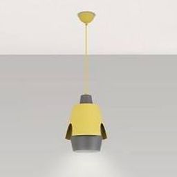 Ledea Falun lampa wisząca 1x40W żółta/szara 50101149