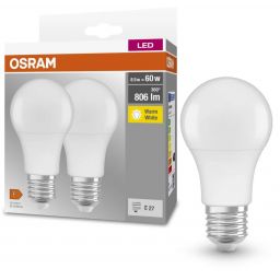 Osram LED Lamps żarówki LED Multipack 2x8,5 W 2700 K E27