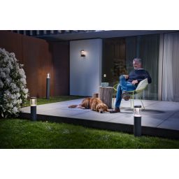 Ledvance Endura Style Lantern Modern kinkiet zewnętrzny 1x12W LED ciemny szary
