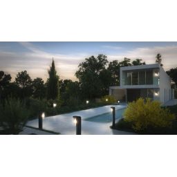 Ledvance Endura Classic Cascade kinkiet zewnętrzny 1x25W LED ciemny szary/przezroczysty