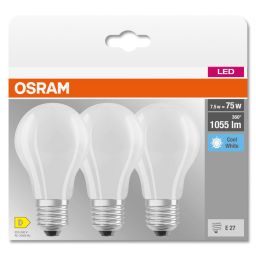 Osram LED Lamps żarówki LED Multipack 3x7,5 W 4000 K E27
