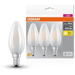 Osram LED Lamps żarówki LED Multipack 3x4 W 2700 K E14