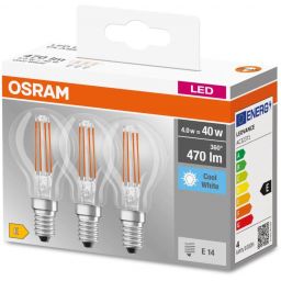Osram LED Lamps żarówki LED Multipack 3x4 W 4000 K E14