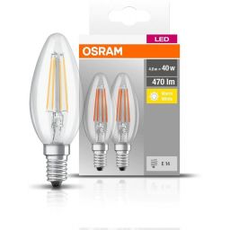 Osram LED Lamps żarówki LED Multipack 2x4 W 2700 K E14