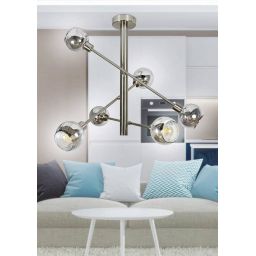 Candellux Migo lampa podsufitowa 6x10W chrom 36-72481