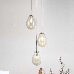 Light Prestige Fondi lampa wisząca 1x40W czarny/szkło przezroczyste LP-1214/1P