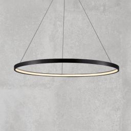 Light Prestige Ring lampa wisząca 1x40 W czarna LP-909/1P4MBK