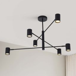 Light Prestige Snow lampa podsufitowa 6x50 W czarna LP-731/6PBK