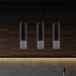 Light Prestige Manacor lampa wisząca 3x50W czarna/przezroczysta LP-232/3LBK