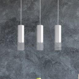 Light Prestige Manacor lampa wisząca 3x50W biała/przezroczysta LP-232/3LWH