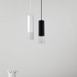 Light Prestige Manacor lampa wisząca 1x50W czarna/przezroczysta LP-232/1PBK