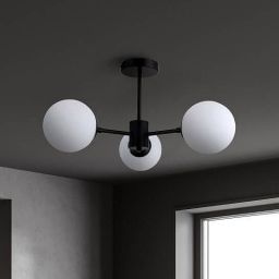 Light Prestige Roma lampa podsufitowa 3x40W czarna/biała LP-1345/3PBK