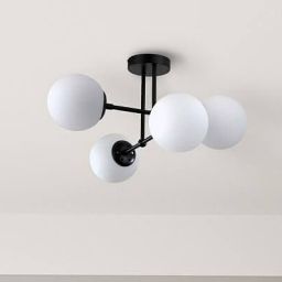 Light Prestige Roma lampa podsufitowa 4x40W czarna/biała LP-1345/4PBK