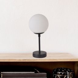 Light Prestige Dorado lampa stołowa 1x40 W biała-czarna LP-002/1TSBK