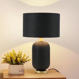 Light Prestige Tamiza lampa stołowa 1x40W czarna/złota LP-1515/1TBIG