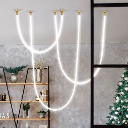 Light Prestige Rope lampa wisząca 1x50W LED biała/złota LP-642/2M