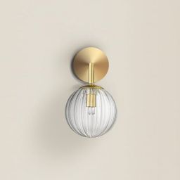 Light Prestige Arette kinkiet 1x40W złoty/przezroczysty LP-133/1W